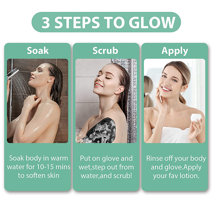 ScrubGlove, manusa pentru exfolierea si pregatirea pielii pentru epilare (1 + 1 GRATUIT) - Image 5