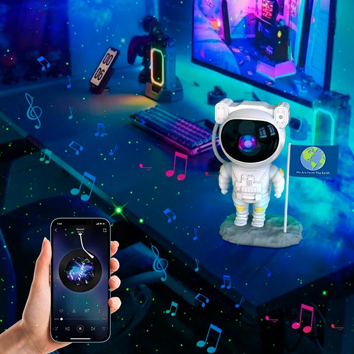 AstronautLamp, un proiector de noapte cu efect de galaxie și lumină LED - Image 8