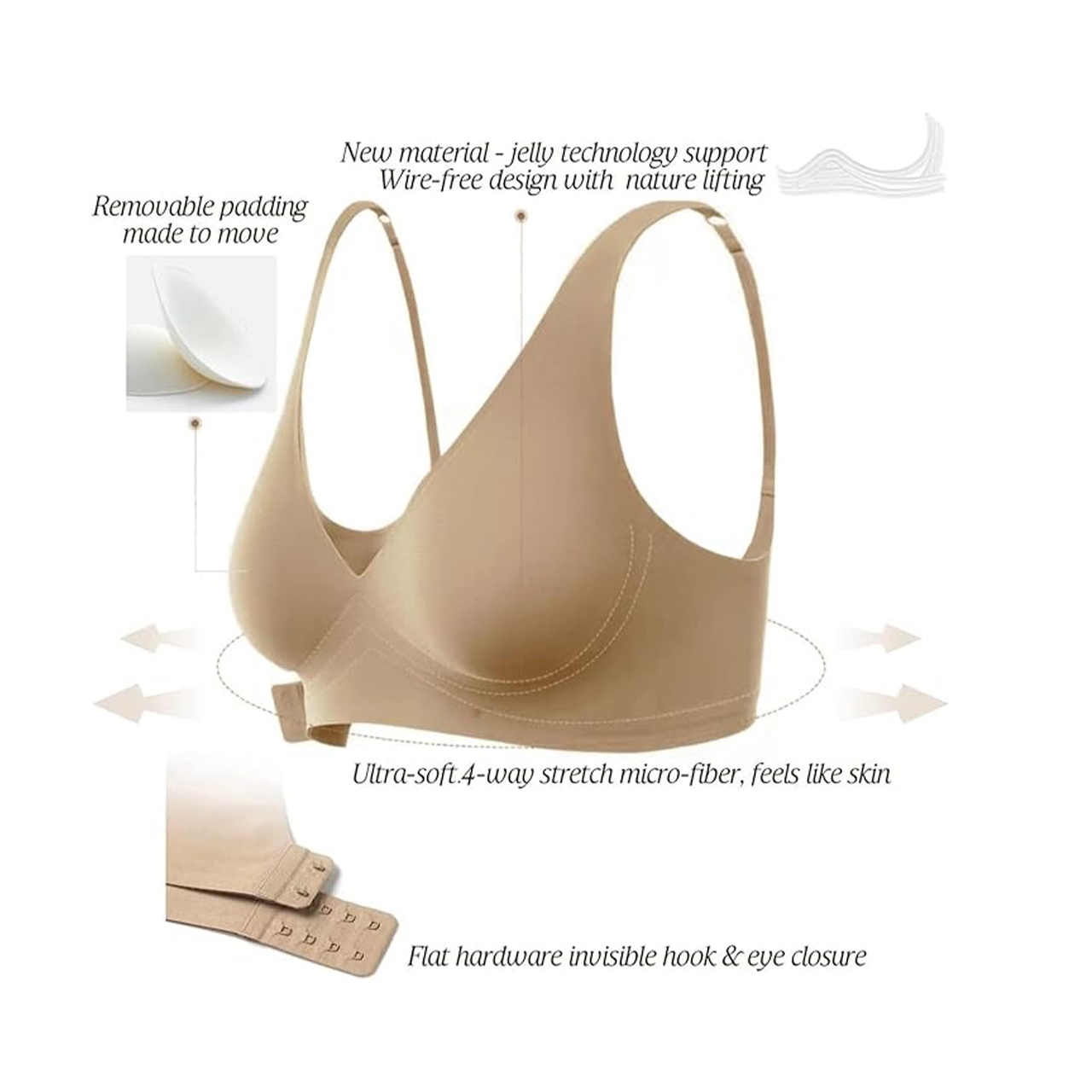 BellaBra, sutien push-up fără cusături - Image 10