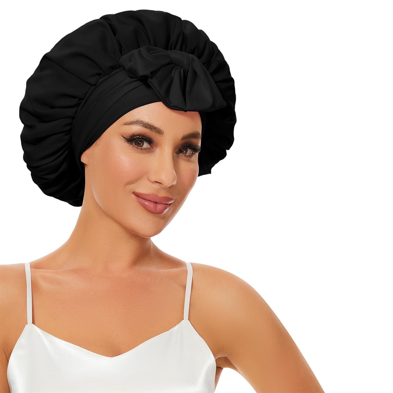 Bonnet, capac de satin pentru somn - Image 1
