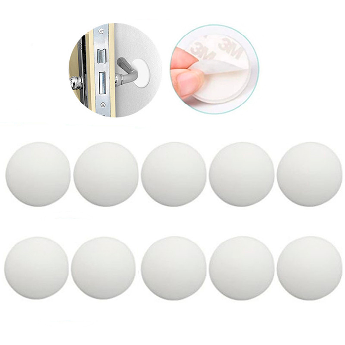 BumperStop, protector de perete autoadeziv din silicon (set de 10 buc.) - Image 1