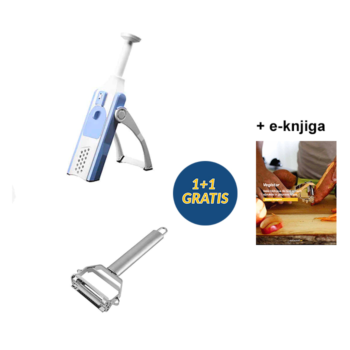 ChopBundle, tocător de fructe și legume + feliator și decojitor GRATUIT + e-book cu rețete sănătoase GRATUIT - Image 1