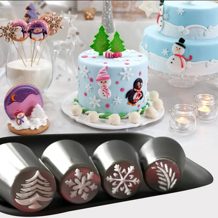 ChristmasNozzles, decorațiuni festive pentru o varietate de deserturi - Image 2