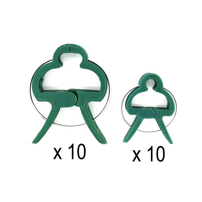 ClampsGarden, cleme utile și durabile pentru o varietate de plante din exterior și din interior (set de 20 buc.) - Image 1