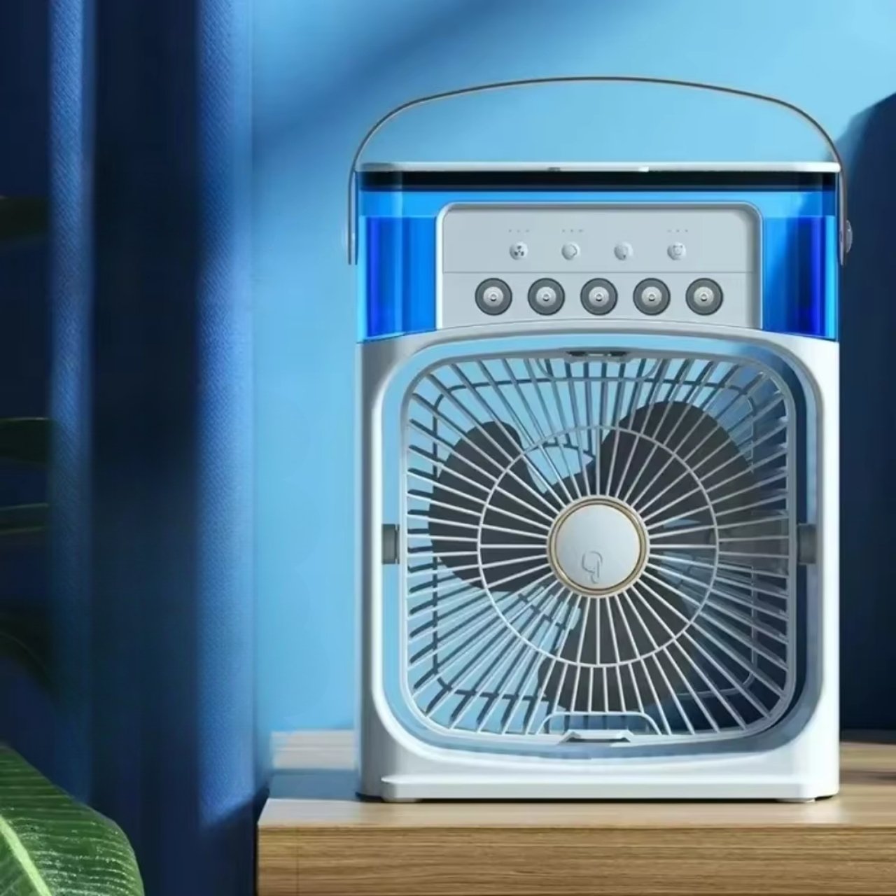 Coolio, ventilator portabil 3 în 1 cu funcție de umidificare, lumină LED și răcire - Image 1