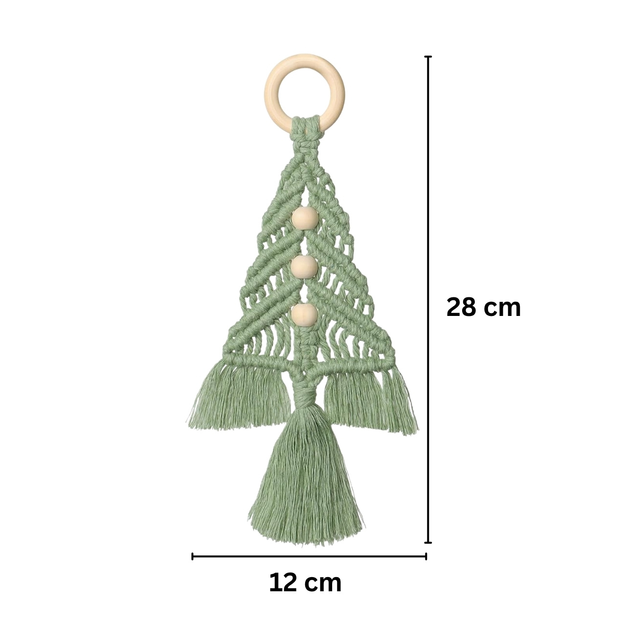 CraftKit, kit de ornamente de Crăciun din macrame - Image 3