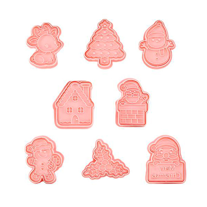 CutCookies, matrițe pentru prăjituri de Crăciun (8 matrițe pentru prăjituri) - Image 1