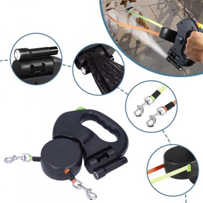 DDR-TST, Lesă dublă pentru câini FlexiPaws - Image 5