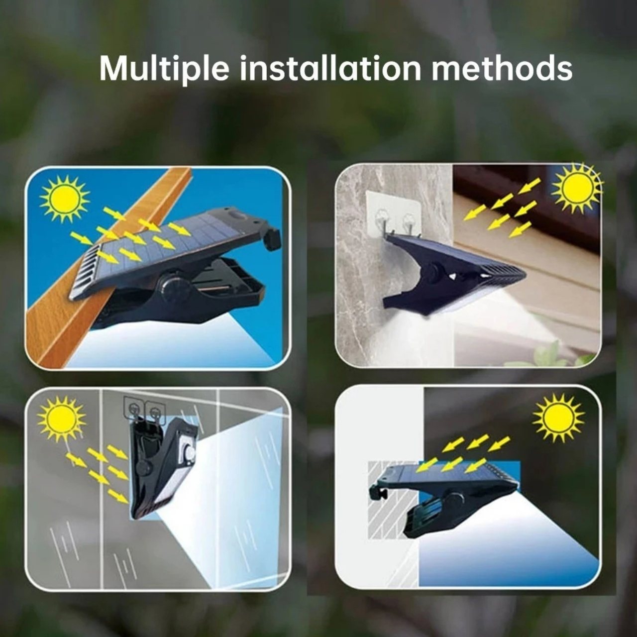 DeckClip, Lampa Solar pentru Grădină cu Clips și Senzor de Mișcare - Image 9