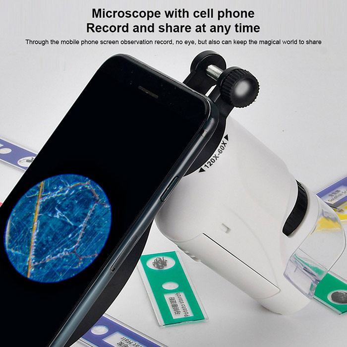DiscoverBundle, microscop portabil pentru copii + set de 12 plăcuțe de observație - Image 9
