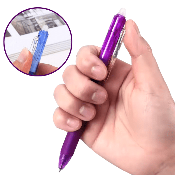 STILOURI ERASABLE, Stilouri cu gel termic ștergător (12 bucăți) - Image 5