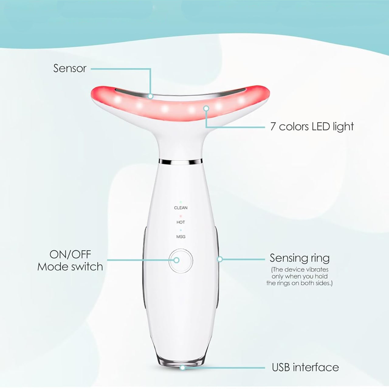 FaceTool, instrument de masaj pentru îngrijirea feței și gâtului - Image 1
