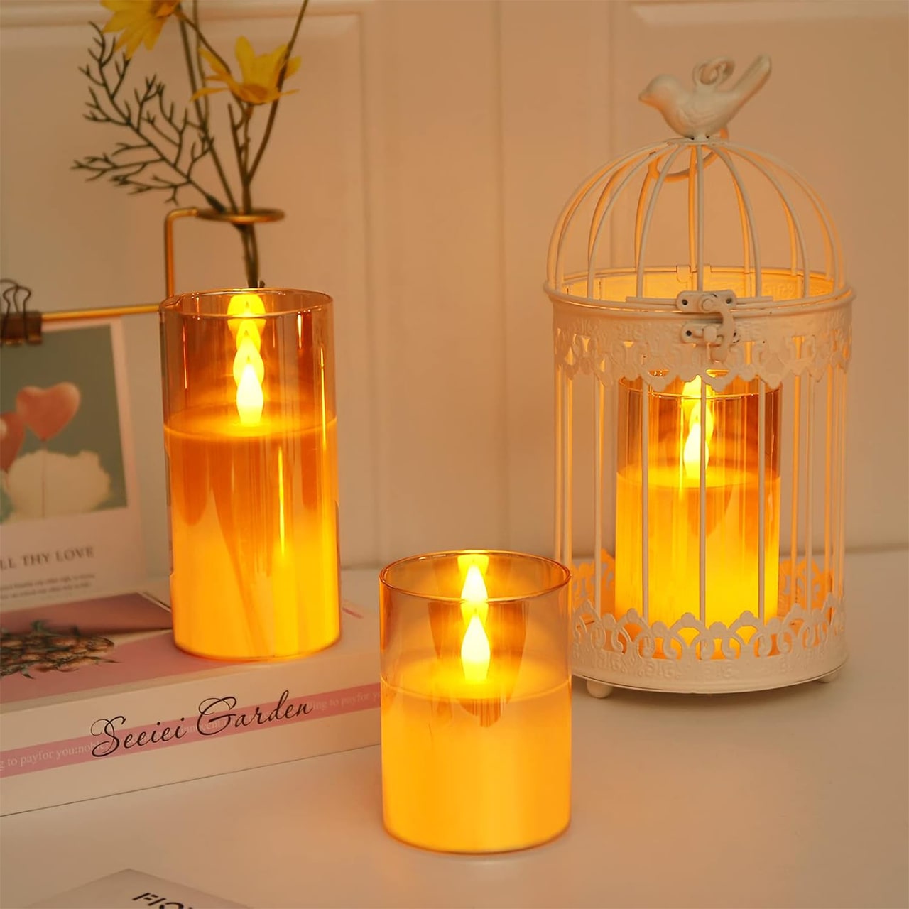 FlickCandles, set de lumânări decorative elegante (3 piese) - Image 1