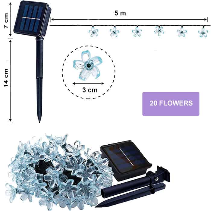 FlowerLights, lumini solare cu LED în formă de flori - Image 2