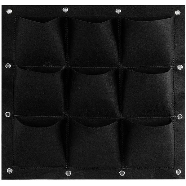 FlowerWall, suport de perete cu buzunare pentru creșterea plantelor (9 buzunare) - Image 2