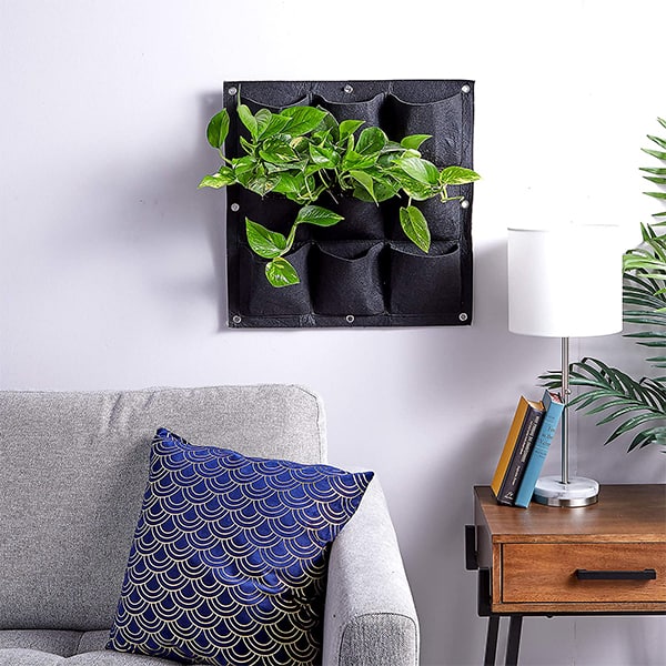 FlowerWall, suport de perete cu buzunare pentru creșterea plantelor (9 buzunare) - Image 5