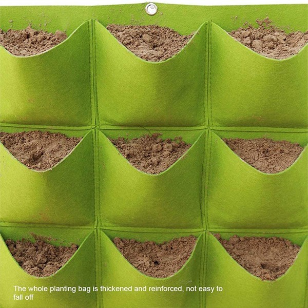 FlowerWall, suport de perete cu buzunare pentru creșterea plantelor (9 buzunare) - Image 6