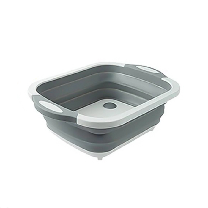 FoldableStrainer, sită multifuncțională, recipient pentru depozitare și placă de tăiere, toate într-unul - Image 1