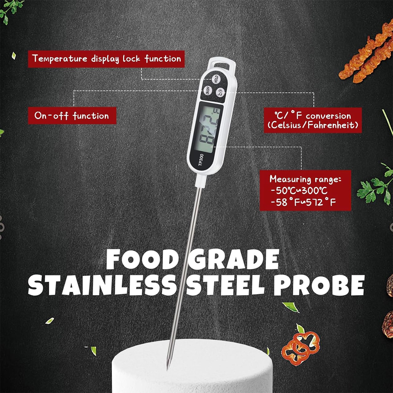 FoodMeter, un termometru digital electronic pentru măsurarea temperaturii alimentelor și lichidelor - Image 1