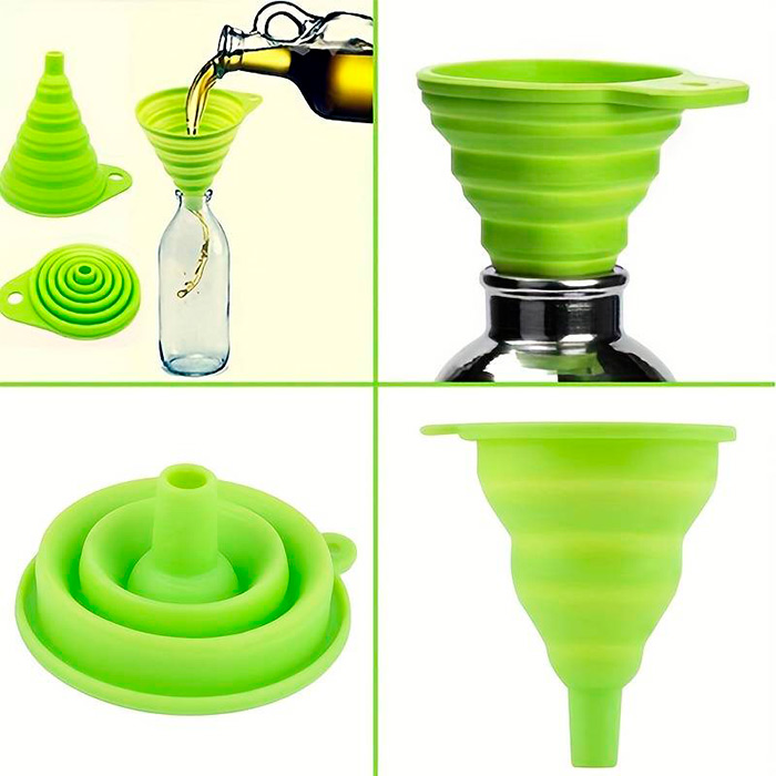 Funnel, un pâlnie pliabilă din silicon pentru turnarea lichidelor și a altor alimente - Image 3
