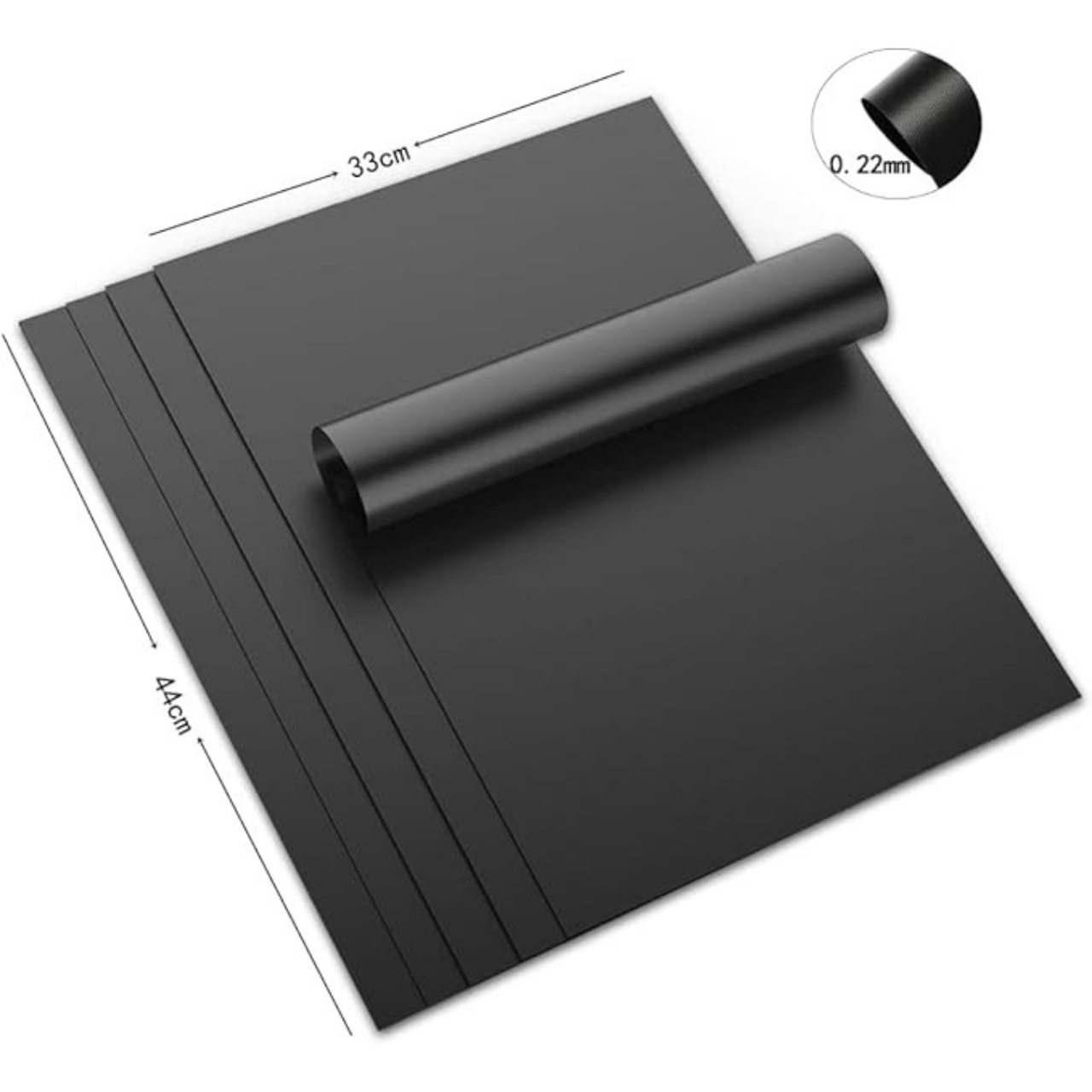 GrillBundle, set de covorașe pentru grătar (5 piese) și perie de curățare pentru grătar - Image 1