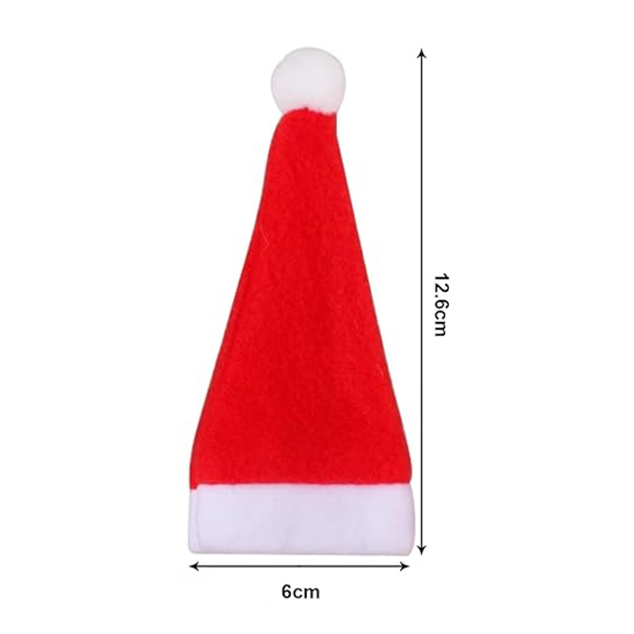 HatBundle, suport de masă în formă de pălărie de Moș Crăciun (20 de bucăți) și husă festivă pentru scaun (4 bucăți) - Image 5