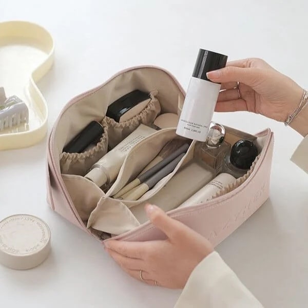 Geantă cosmetică spațioasă, KOZMETBAG-KONJAK - Image 6