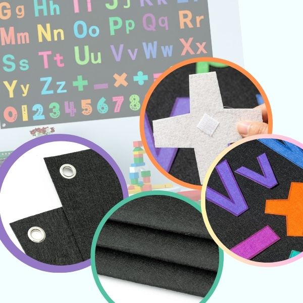 MSRIBOARD-FAR, Set grafic pentru copii din flanel - Image 3