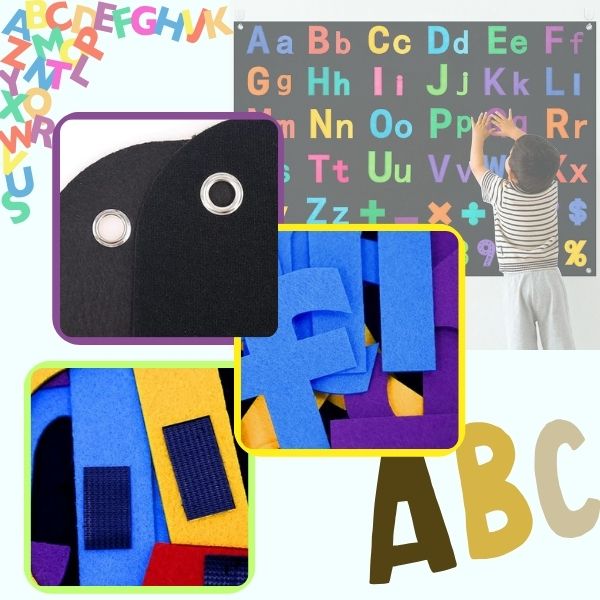 MSRIBOARD-FAR, Set grafic pentru copii din flanel - Image 5