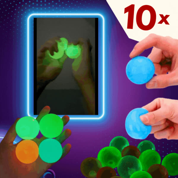 NEONBALLS, Bile antistres strălucitoare GlowBuddies - video