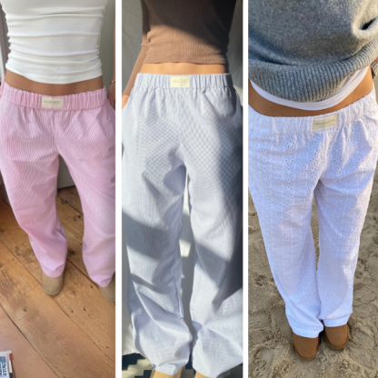 NEWPANT-ROZ-L/XL, Pantaloni lejeri pentru femei PINNY - Image 2