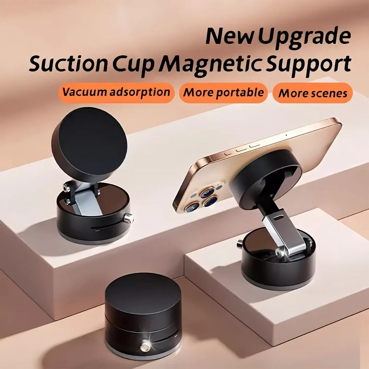 RingMag, suport magnetic universal ajustabil cu ventuză cu vacuum - Image 4