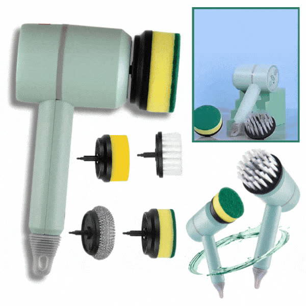 SCRUBBER, Set wireless de perii electrice pentru curățare - video