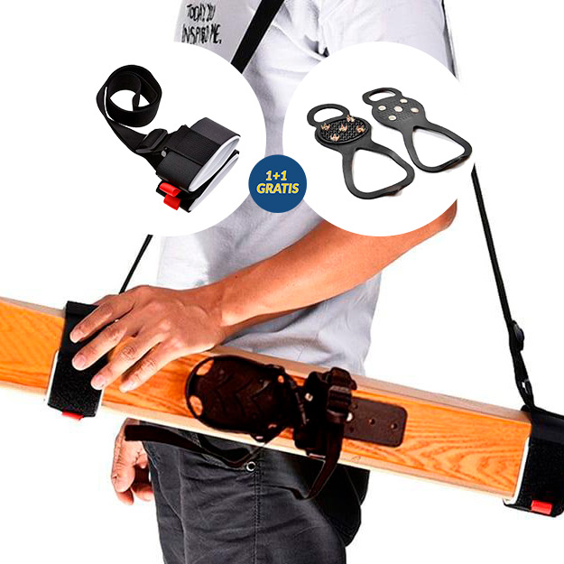SkiBundle, curea de transport schiuri + colțari universali GRATUIT - Image 1