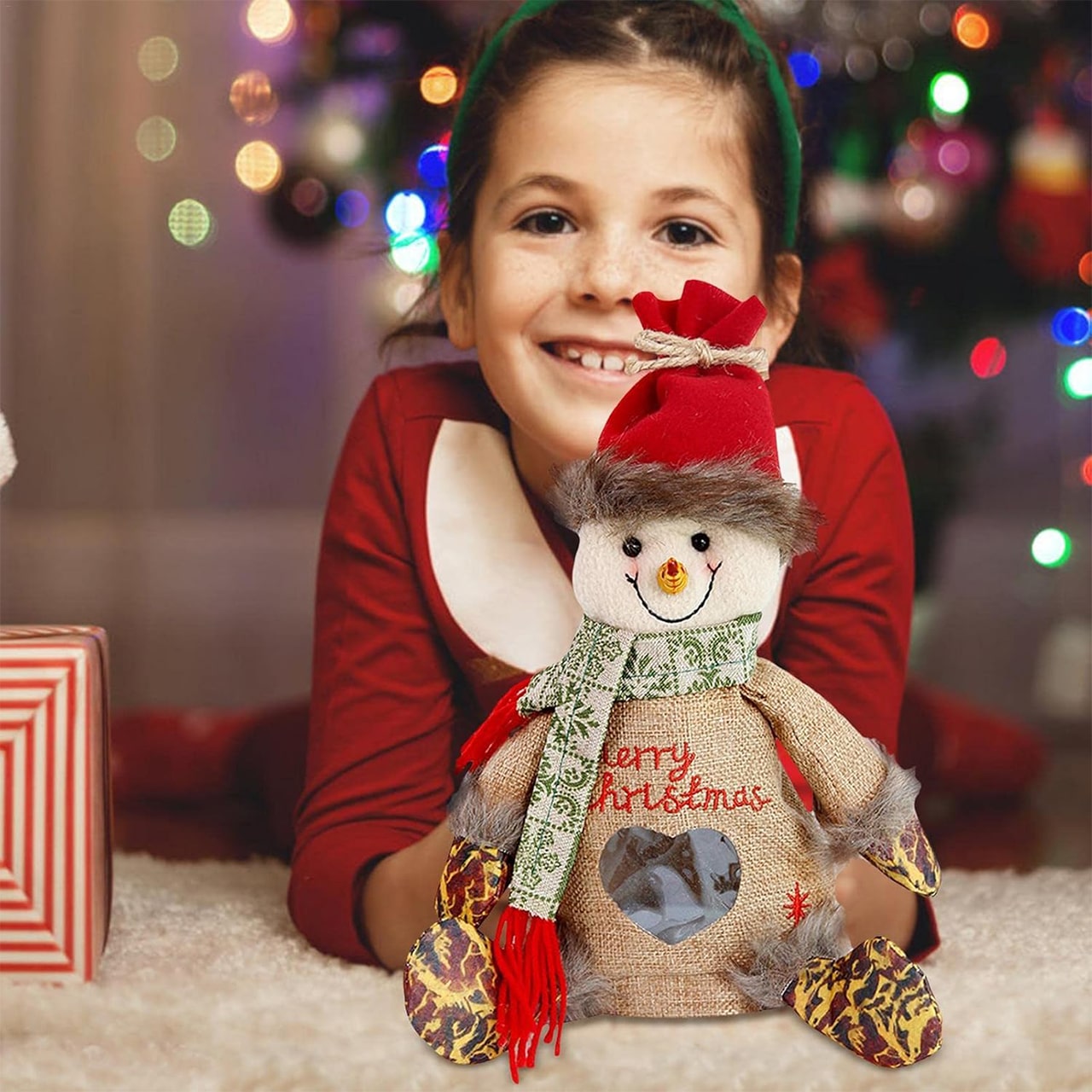 SnowMan, un sac de cadou unic în formă de om de zăpadă - Image 3