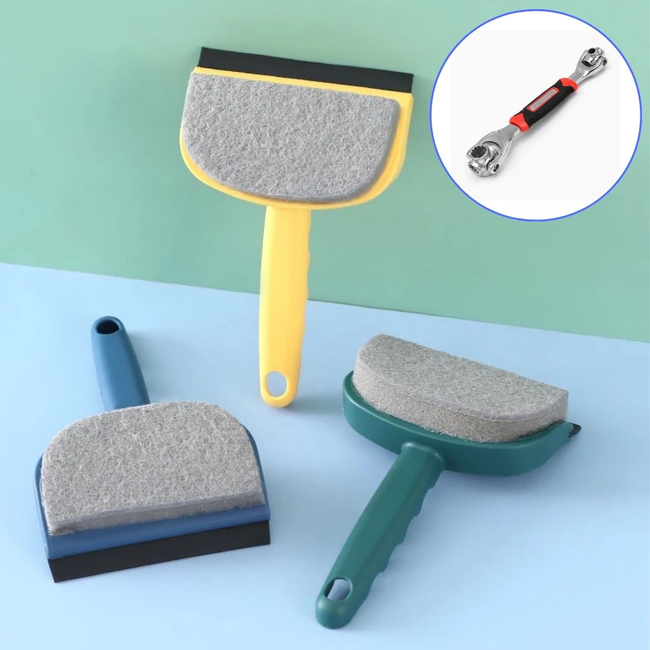 Dispozitiv de curățare cu două fețe pentru suprafețe din sticlă, SpoWiper - Image 2