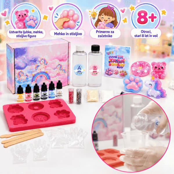 Set DIY pentru realizarea figurinelor, SquishyMaker - video