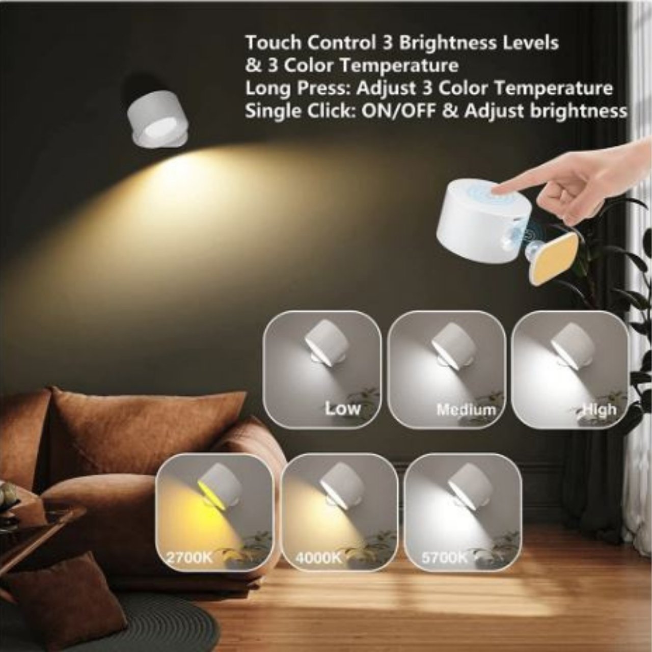 StickLamp, lampa elegantă wireless pentru perete - Image 9