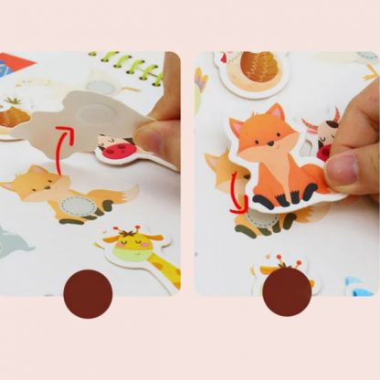 TIHKNJIGA, Carte interactivă Montessori cu autocolante - Image 2