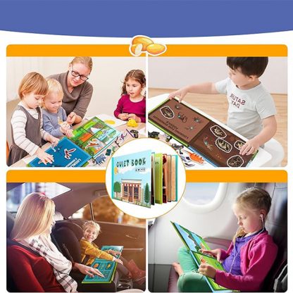 TIHKNJIGA, Carte interactivă Montessori cu autocolante - Image 4