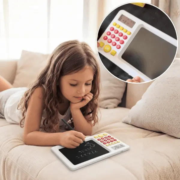 Tabletă educațională 2-în-1 cu calculator pentru copii, TrainMath - Image 1