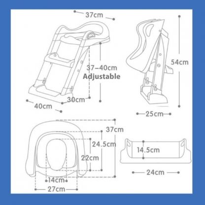 WCSTAIR-TST-PLV, Scaun de toaletă pentru copii cu scară - Image 3