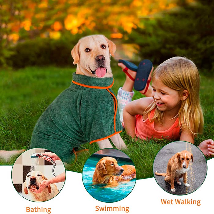 WrapPet, o haină super absorbantă pentru câini, pentru uscarea rapidă a părului - Image 4