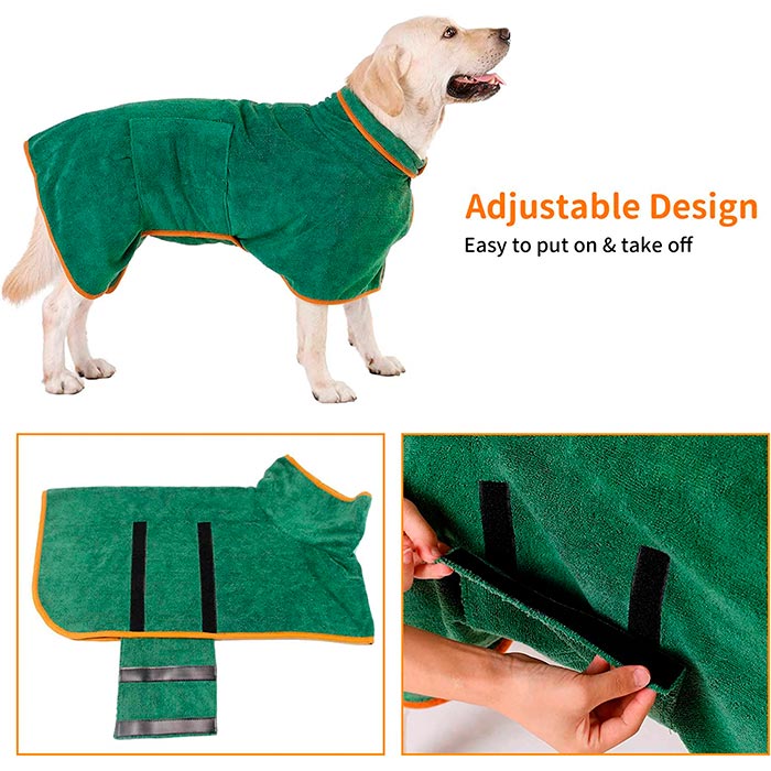 WrapPet, o haină super absorbantă pentru câini, pentru uscarea rapidă a părului - Image 7
