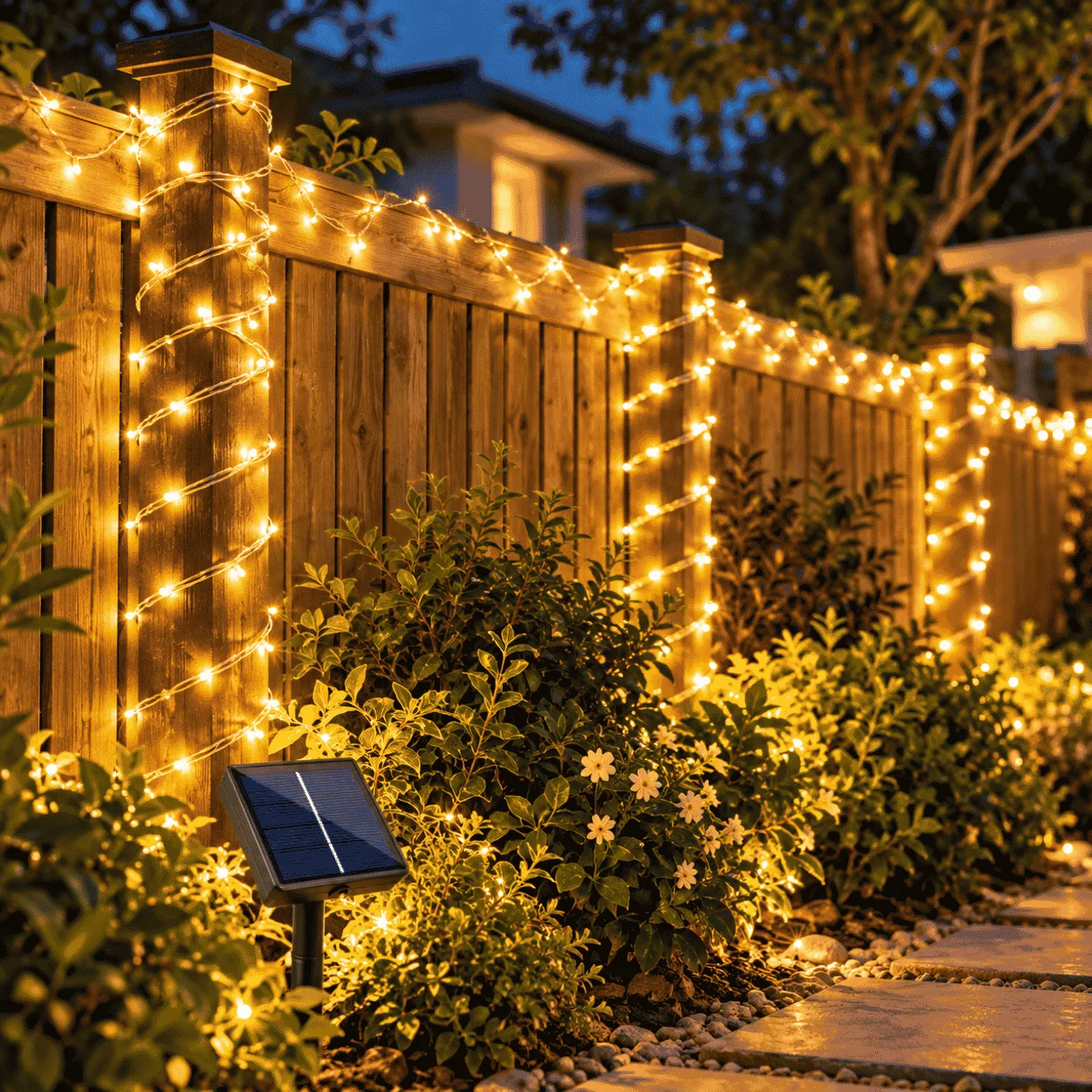 Instalație luminoasă LED solară (12 m), YardLights - Image 5
