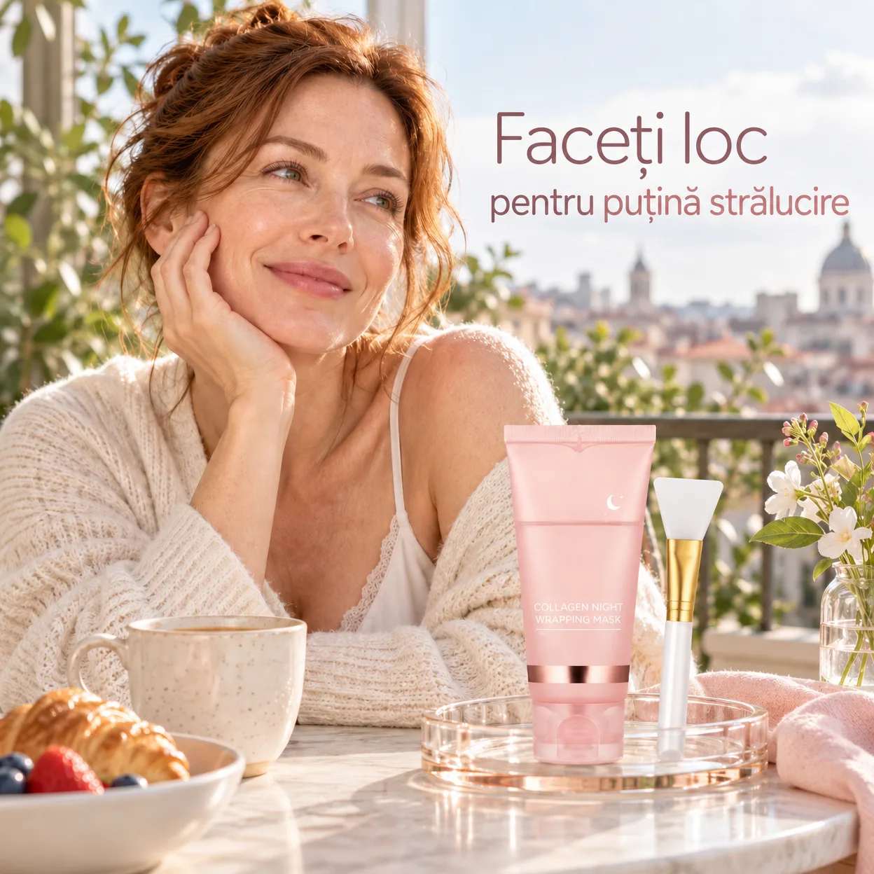 CollagenMask, mască de față cu colagen, tip peel-off, pentru utilizare peste noapte (1+1 GRATUIT) - Image 7