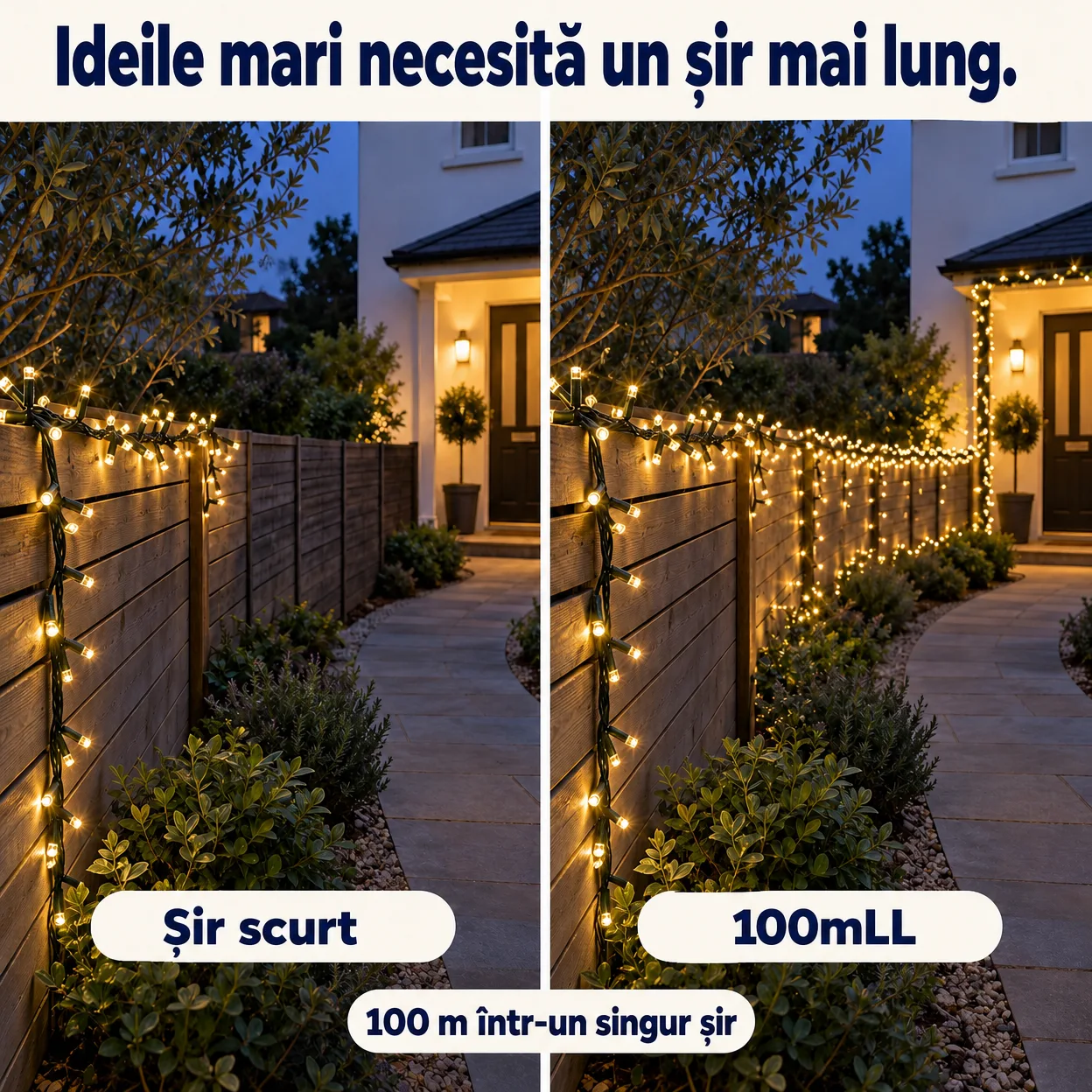 Ghirlandă Luminoasă Festivă 100mLL