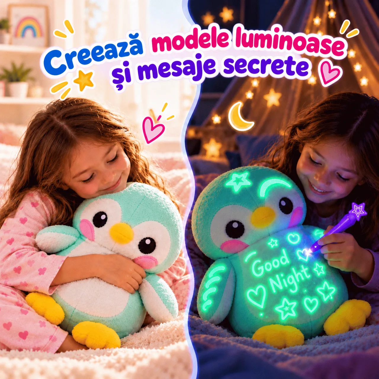 Creează modele luminoase și mesaje secrete