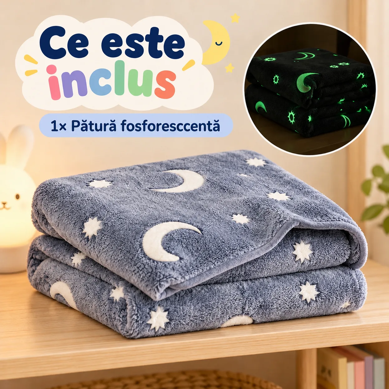 BlanketStar, pătură care strălucește în întuneric - Image 2