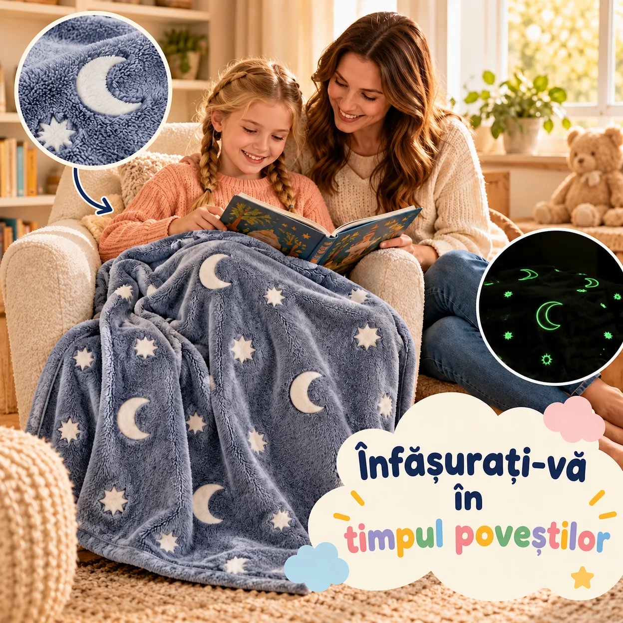 BlanketStar, pătură care strălucește în întuneric - Image 5